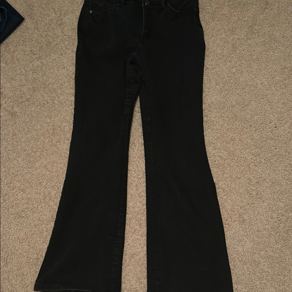 Women's Black Flared Jeans